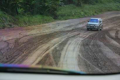 Bad road to Maliau Basin