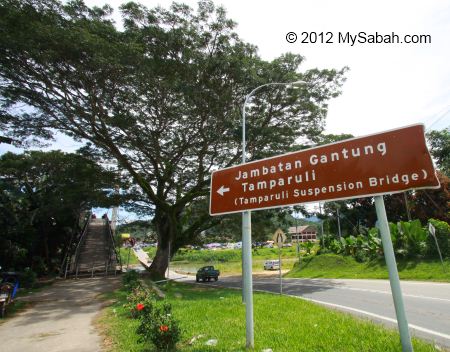 signage of Jambatan Tamparuli