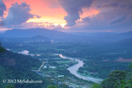 sunset of Telupid