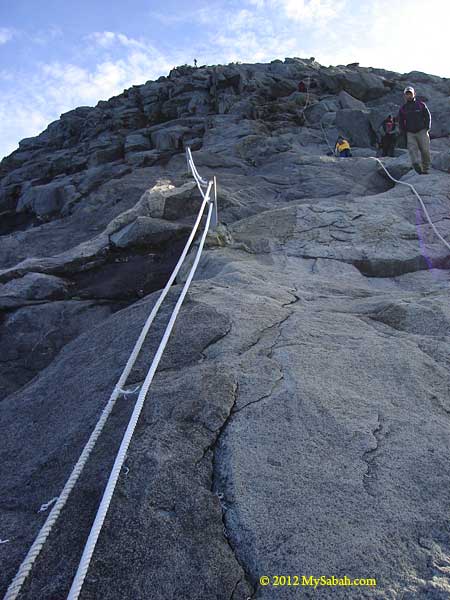 trail to the summit of Mount Kinabalu