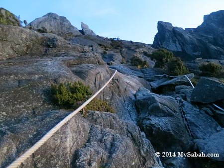 climbing in the dark