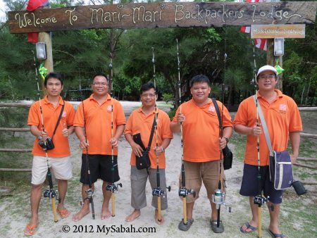 enthusiastic anglers