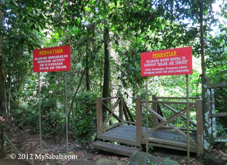 entrance to Madai Waterfall