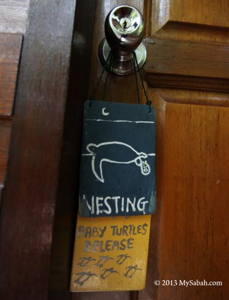 wood tags on door knob