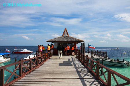 jetty of Sipadan Island