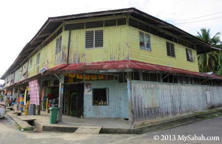 wooden shops of Weston