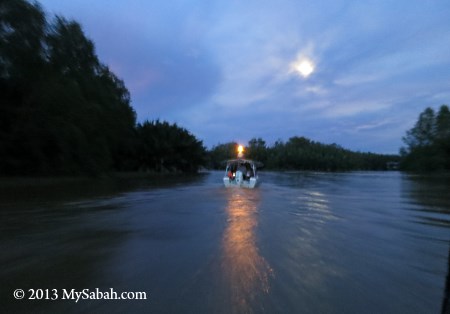 evening cruise at Weston