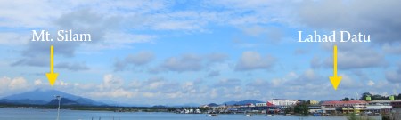 Mt. Silam and Lahad Datu town