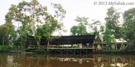 view of Firefly Eco Camp from the river