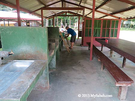 dining area of Taliwas Forestry & Recreation Area