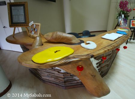 reception desk of Sabah Art Gallery