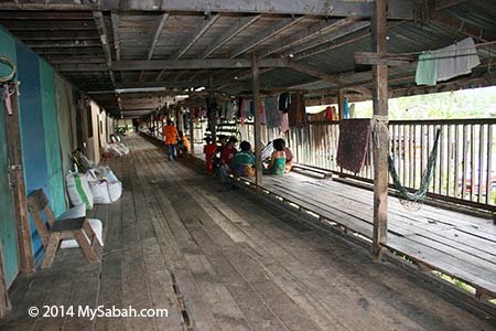 inside modern longhouse