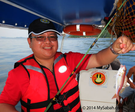 fishing near Sepanggar Island