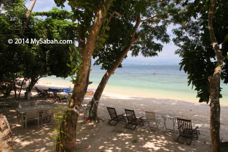 sea view of Sepangar Island