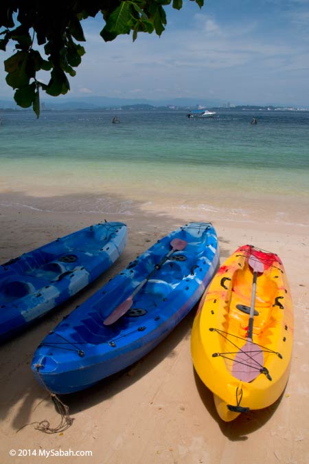 kayak on the beach