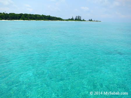 ... Mengalum is – it’s a deserted island (actually there is a resort