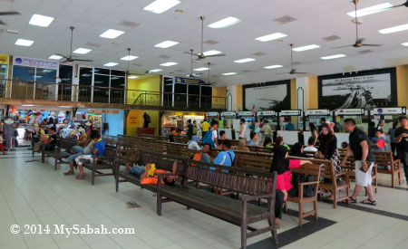 ticketing hall of Jesselton Point