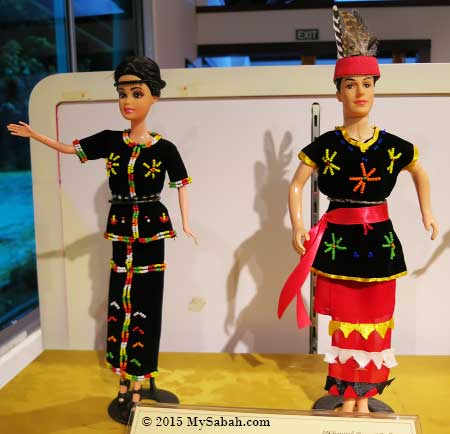 dolls of Murut couple