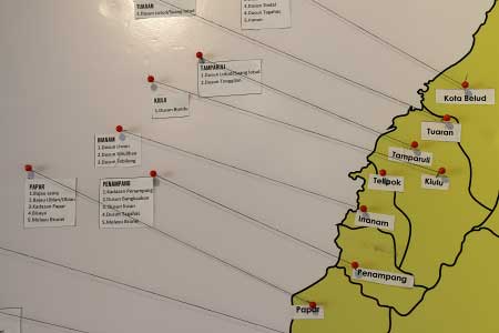 location map of Sabah indigenous groups