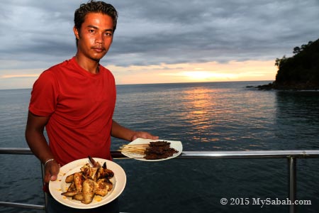 BBQ Satay and Chicken Wings