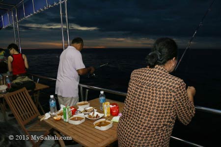 fishing in open sea