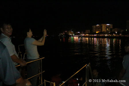 cruising along seaside of Kota Kinabalu