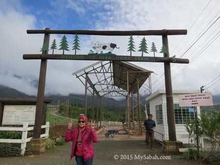 entrance of Desa Dairy Farm