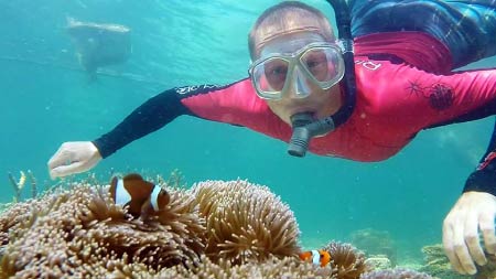 snorkelling with Nemo