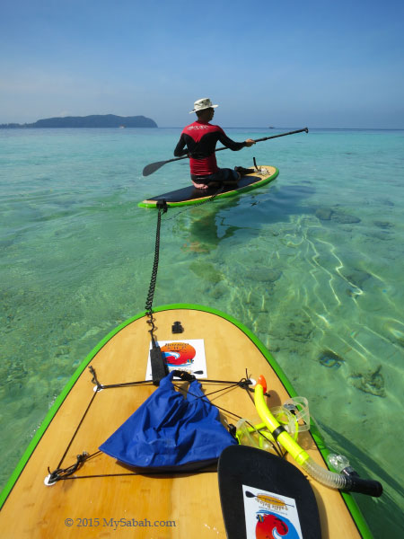 Borneo S.U.P in Sapi Island