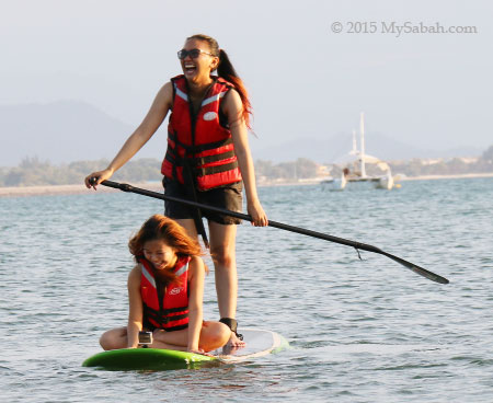 duo Standup paddleboarding