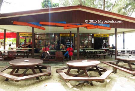 Cafe on Manukan Island
