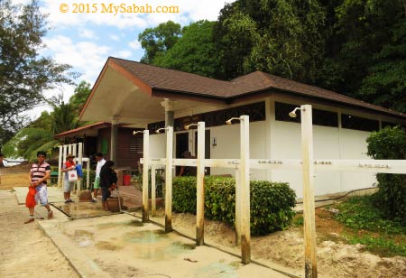 public toilet of Mamutik Island