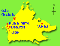 Map of Sabah