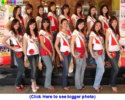 Miss Sabah group photo, Malaysia Borneo