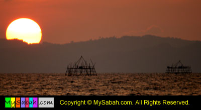 Bagang fishing trap in Pitas