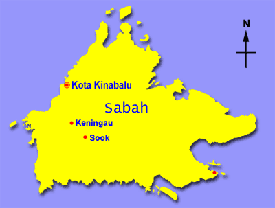 Sabah map