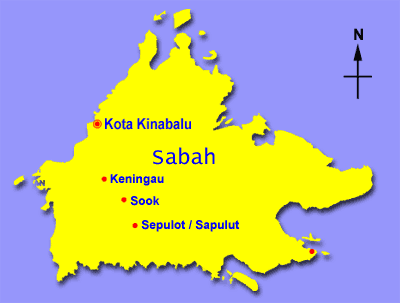 Sabah map