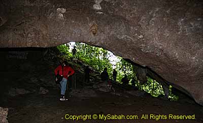 Leaving cave