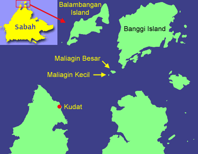 Map of Maliagin Islands
