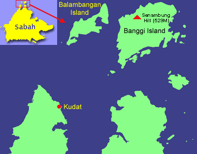 Map of Pulau Banggi