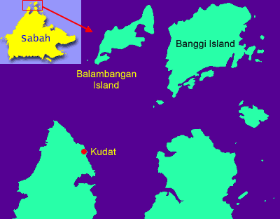 Map of Balambangan Island