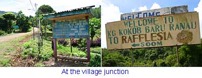 Junction of Kokob Village