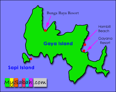 Map of Bunga Raya Resort