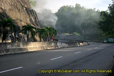 Burning truck