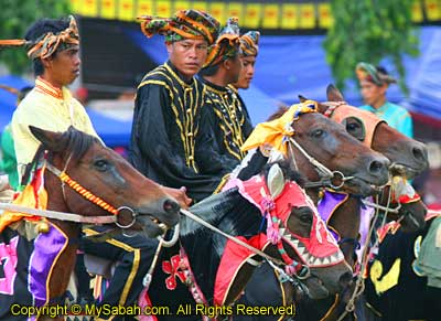 Parade by Bajau horseman