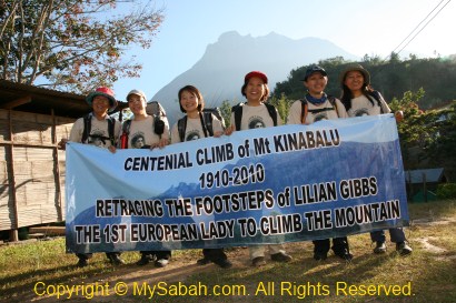 Group photo of the lady climbers