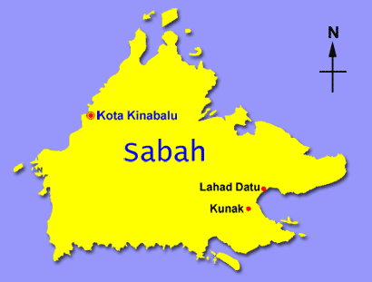 Sabah map