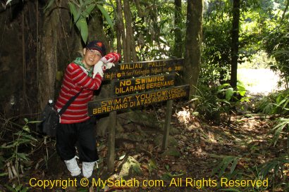 signage of Maliau Falls