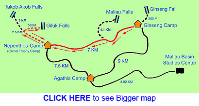 trail map to Nepenthes Camp