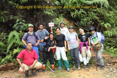 Group photo at starting point